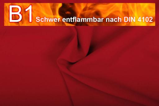 Allround Stoff B1 - 280 cm - schwer entflammbar Rot